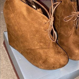 Brown booties